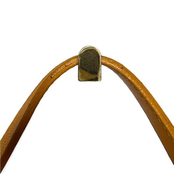 FENDI Chef Small Orange Perforated FF Zucca Calfskin Shoulder Bag - Picture 9 of 16